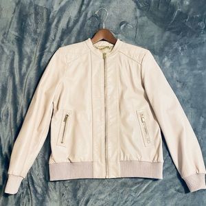 Trina Turk Lamb Leather Jacket